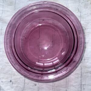 Vintage Corning Ware Visions V-31-B Cranberry 1QT Round Casserole Dish No Lid